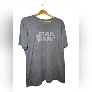 Used, Medium Mens Star Wars Galaxy's Edge Heather Gray Tee